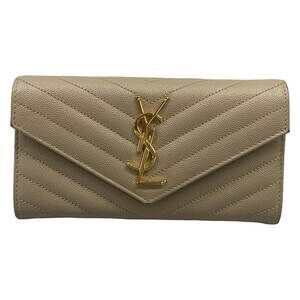 Saint Laurent PARIS Monogram large flap wallet Long Wallet 372264